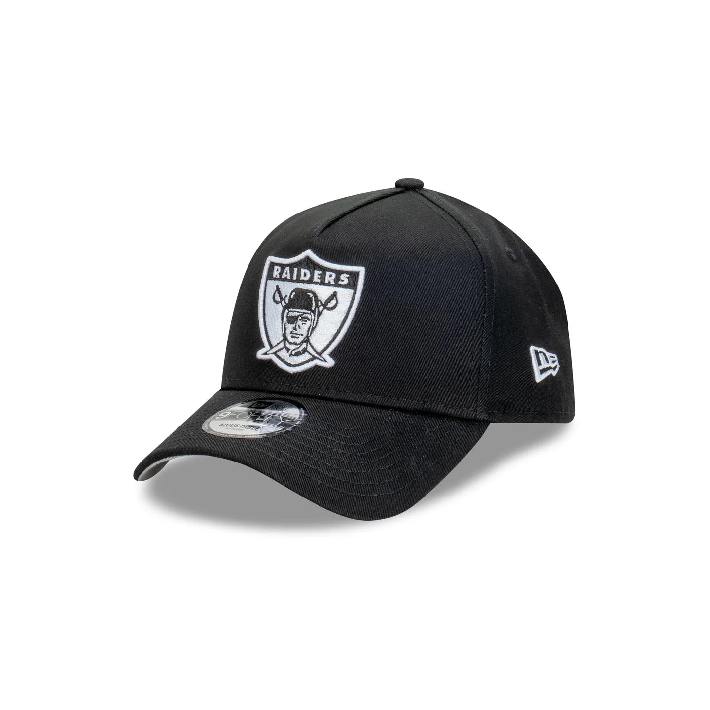 Las Vegas Raiders Hat - Classic Black 9Forty A-Frame NFL Snapback Cap - New Era